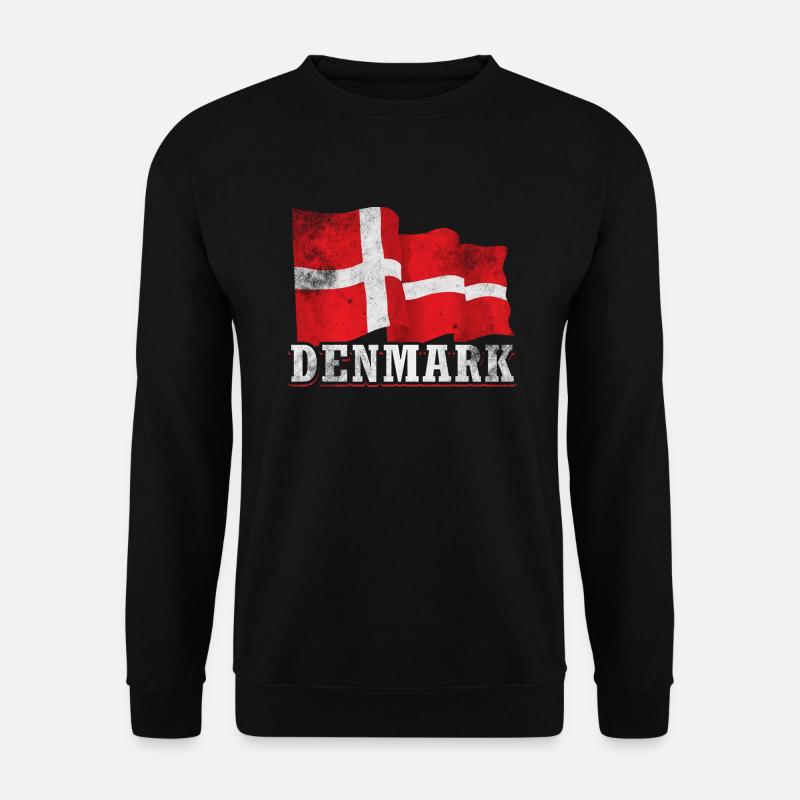 Denmark Flag - Unisex Sweatshirt - black