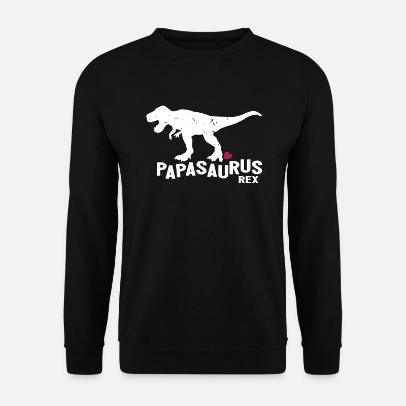 Papasaurus Rex - Unisex Pullover - Schwarz