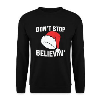 Weihnachtsmann 24 Dezember T-shirt - Unisex Pullover - Schwarz - Vorne - Alina (178cm) & Michal (187cm)