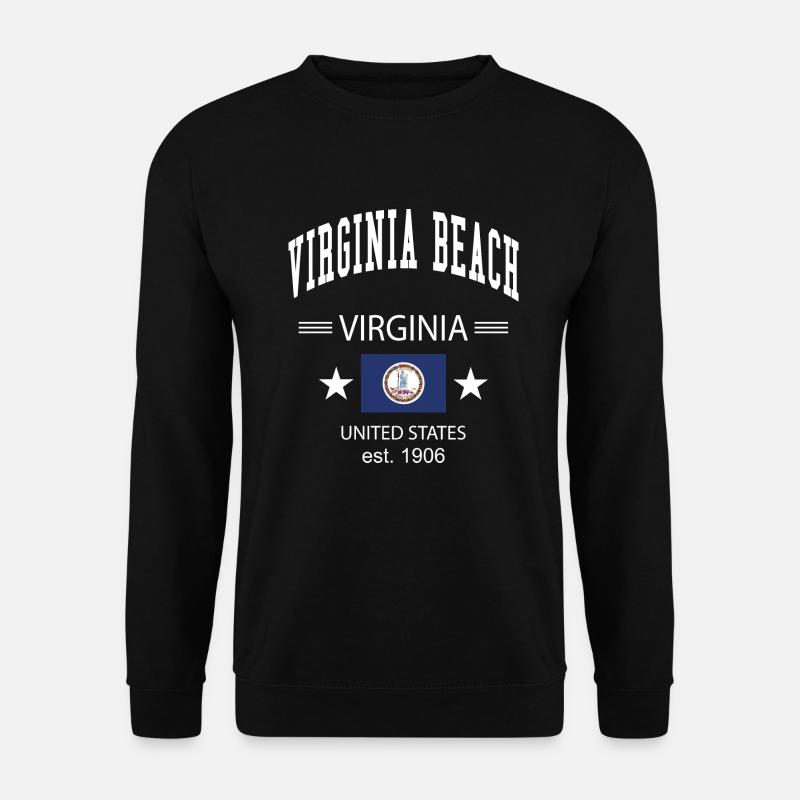Plage de Virginie - Sweat-shirt Unisexe - noir