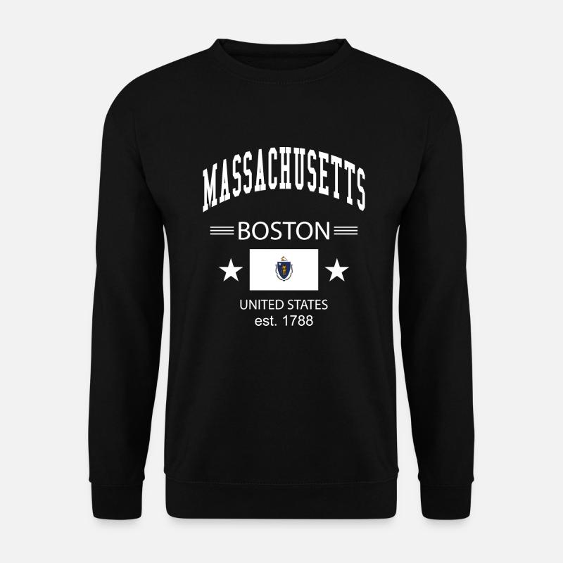 Massachusetts - Sweat-shirt Unisexe - noir
