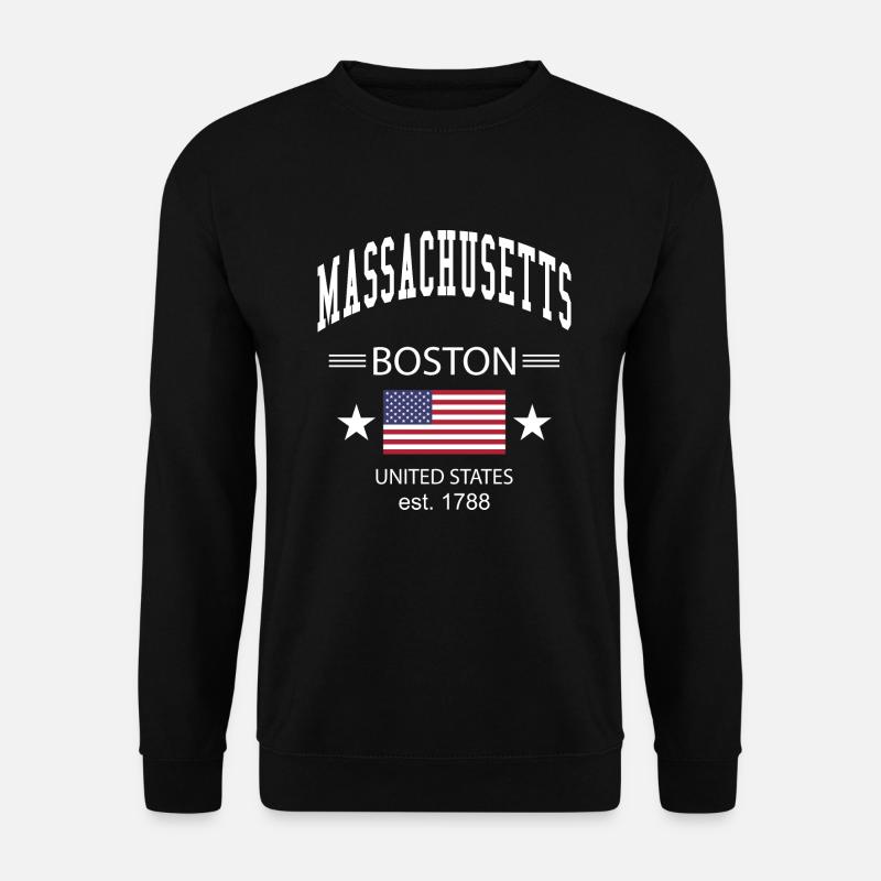 Massachusetts - Sweat-shirt Unisexe - noir