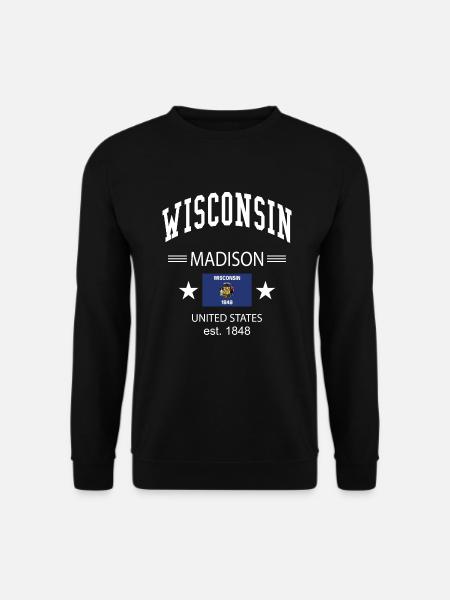 Wisconsin - Unisex Sweatshirt - black