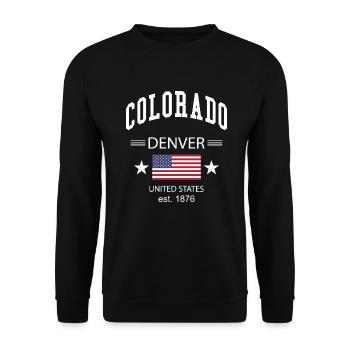 Colorado - Unisex Pullover - Schwarz - Vorne - Alina (178cm) & Michal (187cm)