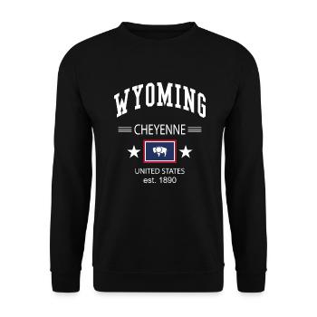 Wyoming - Unisex Pullover - Schwarz - Vorne - Alina (178cm) & Michal (187cm)
