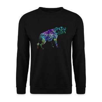 Hyäne - Unisex Pullover - Schwarz - Vorne - Alina (178cm) & Michal (187cm)