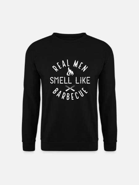 Echte Männer riechen wie Barbecue - Unisex Pullover - Schwarz