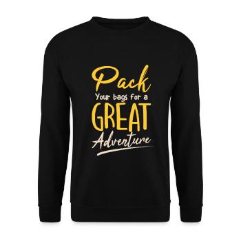 Adventure - Unisex Sweatshirt - black - Front - Alina (178cm) & Michal (187cm)