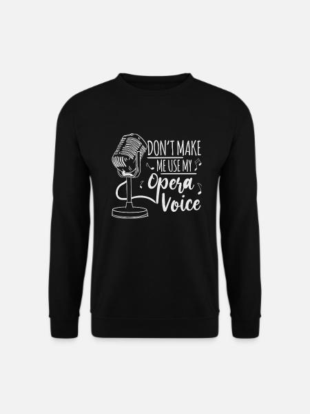 Opernsänger Opernsängerin Sängerin Sänger Geschenk - Unisex Pullover - Schwarz