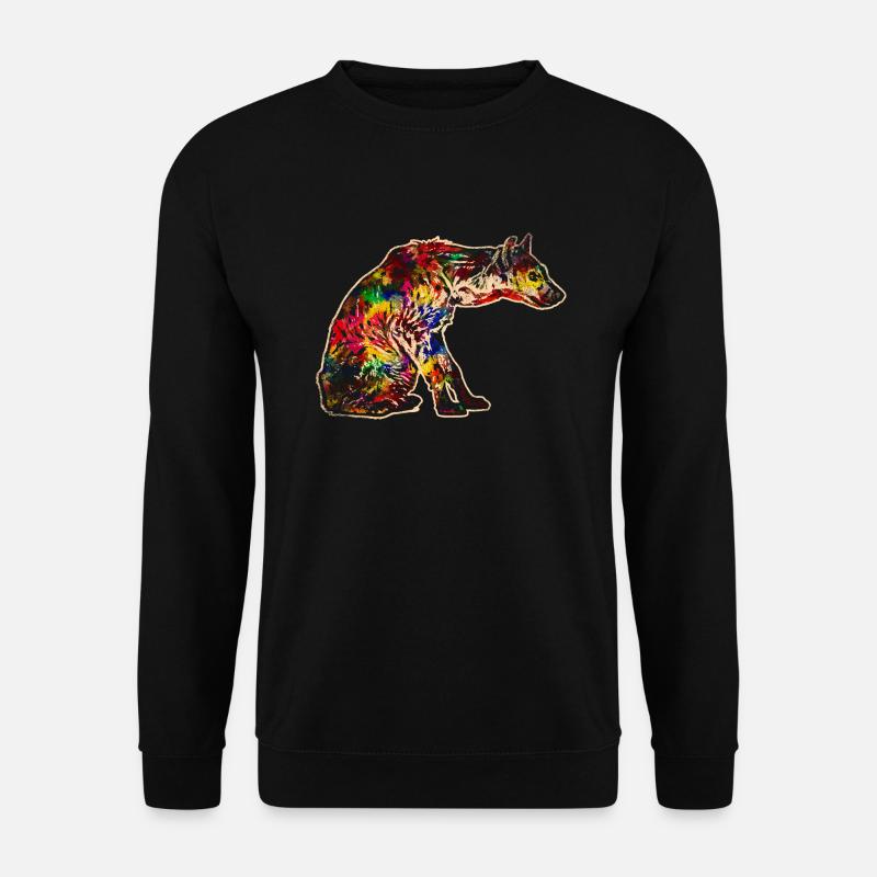 Bunte Hyäne - Unisex Pullover - Schwarz