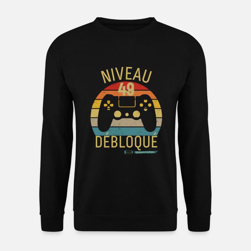 Niveau 49 Débloqué - Sweat-shirt Unisexe - noir