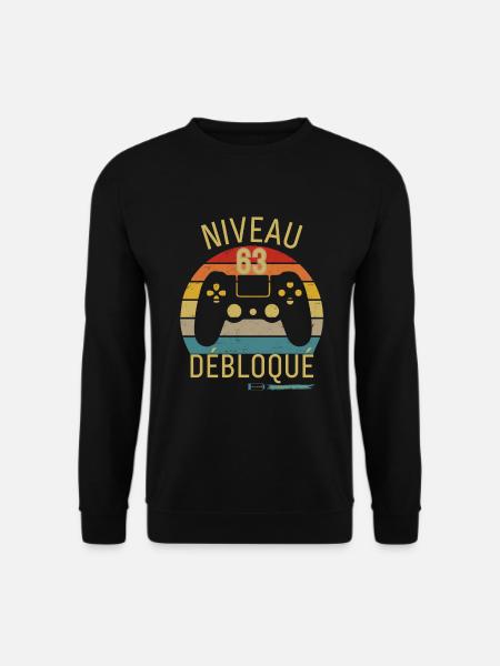 NIVEAU 63 DÉBLOQUE - Sweat-shirt Unisexe - noir