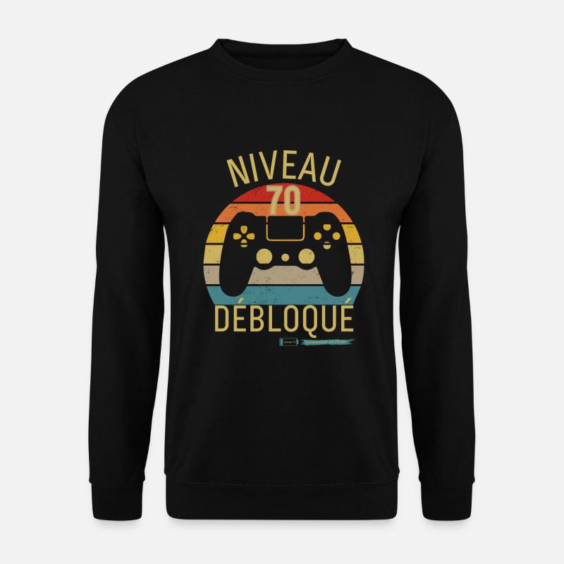 NIVEAU 70 DÉBLOQUÉ - Sweat-shirt Unisexe - noir