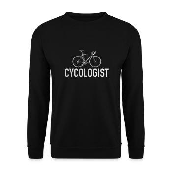 Cycologist Fahrrad fahren Mountainbike - Unisex Pullover - Schwarz - Vorne - Alina (178cm) & Michal (187cm)