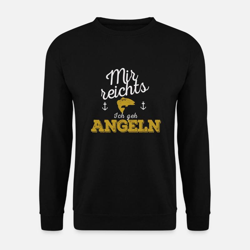 Angel Angeler Lustige Sprüche Geschenke - Unisex Pullover - Schwarz