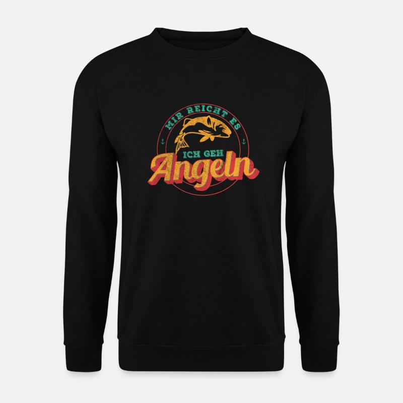 Angel Angeler Lustige Sprüche Geschenke - Unisex Pullover - Schwarz
