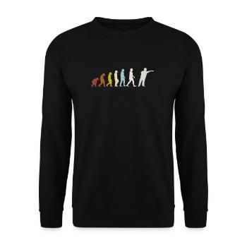Dart Vintage Evolution - Sweat-shirt Unisexe - noir - Devant - Alina (178cm) & Michal (187cm)