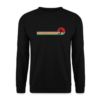 Parkour Freerunning Parcour Freerunner Vintage - Sweat-shirt Unisexe - noir - Devant - Alina (178cm) & Michal (187cm)