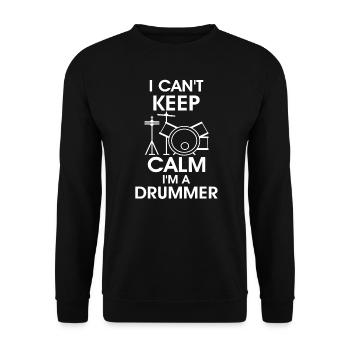 Je suis batteur - Sweat-shirt Unisexe - noir - Devant - Alina (178cm) & Michal (187cm)