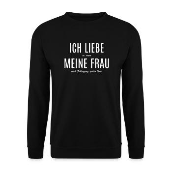 Schlagzeug Drumsticks Schlagzeuger Rock - Unisex Pullover - Schwarz - Vorne - Alina (178cm) & Michal (187cm)