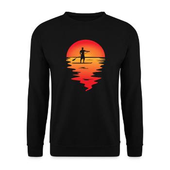 Stand up Paddle Sunset Paddleboard - Sweat-shirt Unisexe - noir - Devant - Alina (178cm) & Michal (187cm)