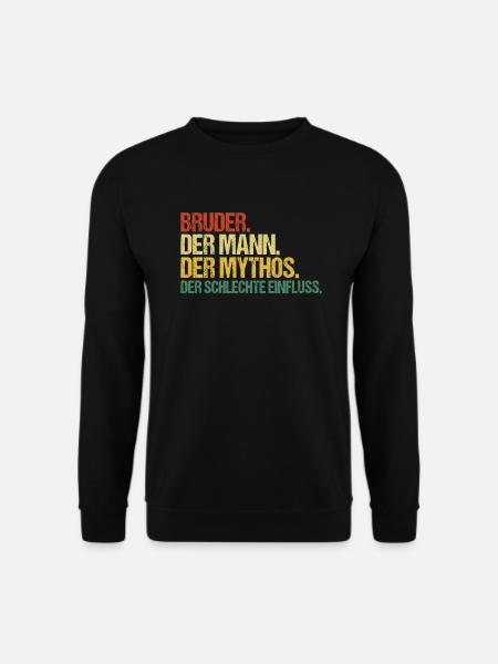 Bruder Geschwister Brüder Spruch Einzelkind - Unisex Pullover - Schwarz