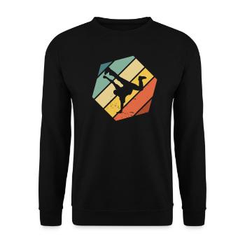 Breakdance Hip Hop Breakdancer Streetdance - Unisex Pullover - Schwarz - Vorne - Alina (178cm) & Michal (187cm)