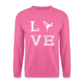 Breakdance Hip Hop Breakdancer Streetdance - Unisex Pullover - Pink - Vorne