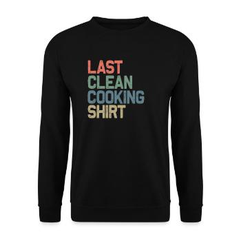 Letztes sauberes Kochen Shirt - Unisex Pullover - Schwarz - Vorne - Alina (178cm) & Michal (187cm)