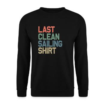 Letztes sauberes Segeln Shirt - Unisex Pullover - Schwarz - Vorne - Alina (178cm) & Michal (187cm)