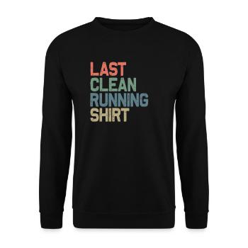 Running Sayings Runners Jogging Vintage Race Saying - Unisex Sweatshirt - black - Front - Alina (178cm) & Michal (187cm)