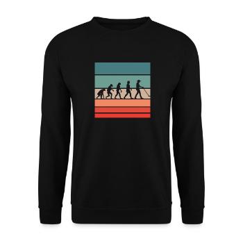 Sondeln Evolution Metal Detector Sondler Vintage - Unisex Sweatshirt - black - Front - Alina (178cm) & Michal (187cm)