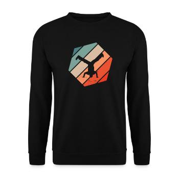 Breakdance Hip Hop Breakdancer Streetdance - Unisex Pullover - Schwarz - Vorne - Alina (178cm) & Michal (187cm)