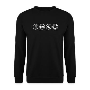 Breakdance Hip Hop Breakdancer Streetdance - Unisex Pullover - Schwarz - Vorne - Alina (178cm) & Michal (187cm)