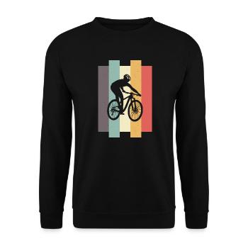 VTT Descente VTT Vintage - Sweat-shirt Unisexe - noir - Devant - Alina (178cm) & Michal (187cm)