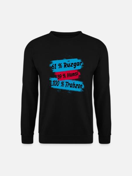 100% Trabzon - Unisex Pullover - Schwarz