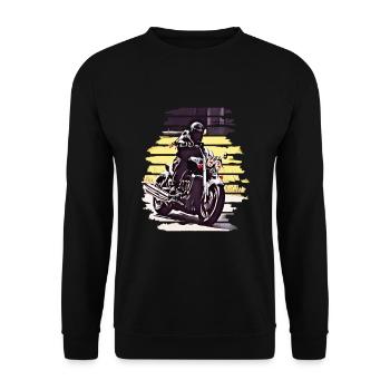 Tour de moto en virage Rocket 3 - Sweat-shirt Unisexe - noir - Devant - Alina (178cm) & Michal (187cm)