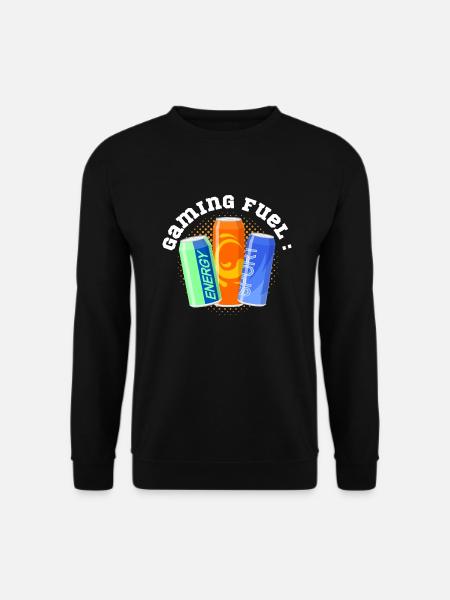 Gaming Fuel Energy Drinks - Unisex Pullover - Schwarz