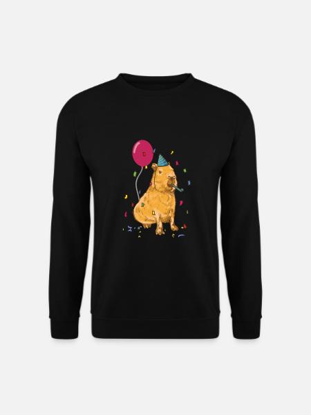 Capybara Birthday - Unisex Sweatshirt - black