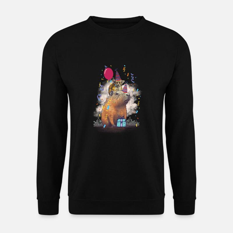 Capybara Birthday - Unisex Sweatshirt - black