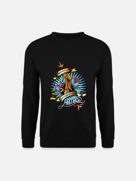 master of desaster white - Unisex Pullover - Schwarz