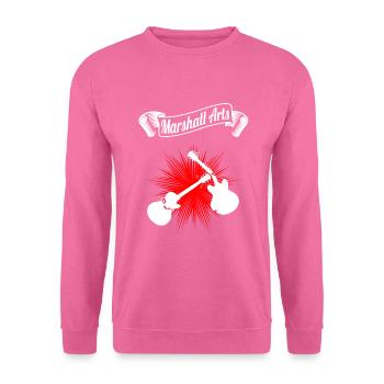 Marshall Arts guitar - Unisex Sweatshirt - pink - Front