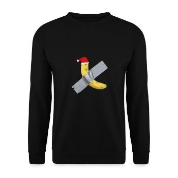 Banana Tape Christmas - Unisex Sweatshirt - black - Front - Alina (178cm) & Michal (187cm)