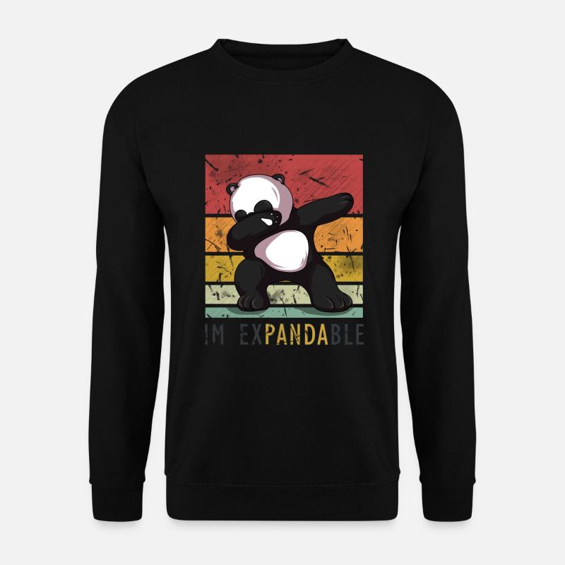 Dancing in the Expandable Panda Bear Dabbing Dub - Unisex Sweatshirt - black