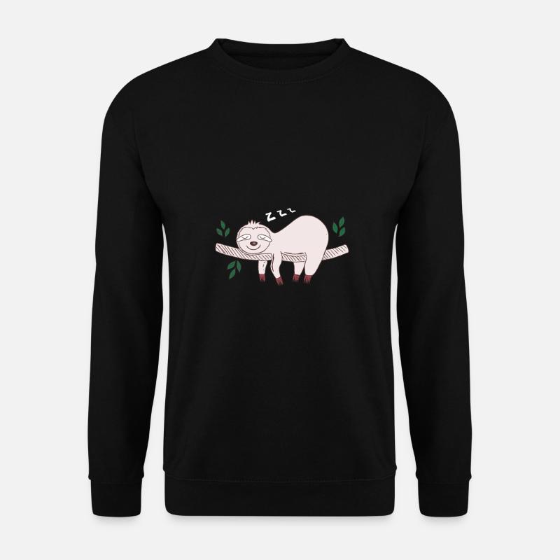 Lustiges faules Faultier - Unisex Pullover - Schwarz