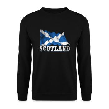 Drapeau de l’Écosse - Sweat-shirt Unisexe - noir - Devant - Alina (178cm) & Michal (187cm)