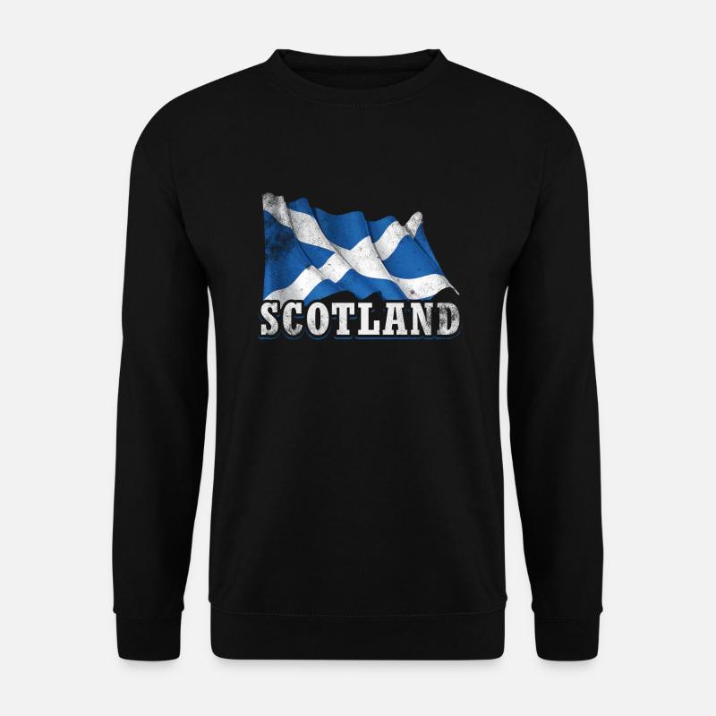 Schottland Flagge - Unisex Pullover - Schwarz