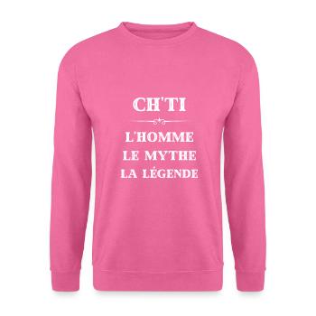 ch'ti homme mythe legende humour chti humoristique - Sweat-shirt Unisexe - rose - Devant