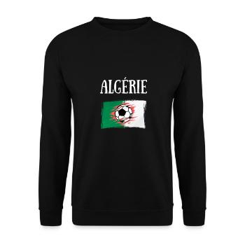 foot algérie humour algérien supporter football - Sweat-shirt Unisexe - noir - Devant - Alina (178cm) & Michal (187cm)