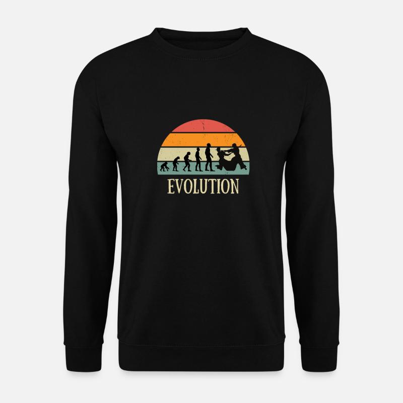 Evolution Aikido man humor Martial arts funny - Unisex Sweatshirt - black